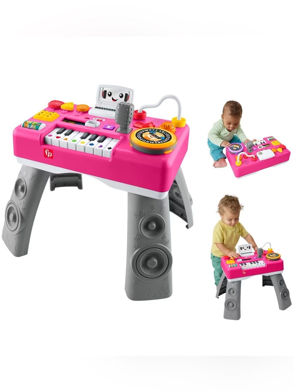 NEW! Fisher Price Laugh & Learn Mix & Learn DJ Table